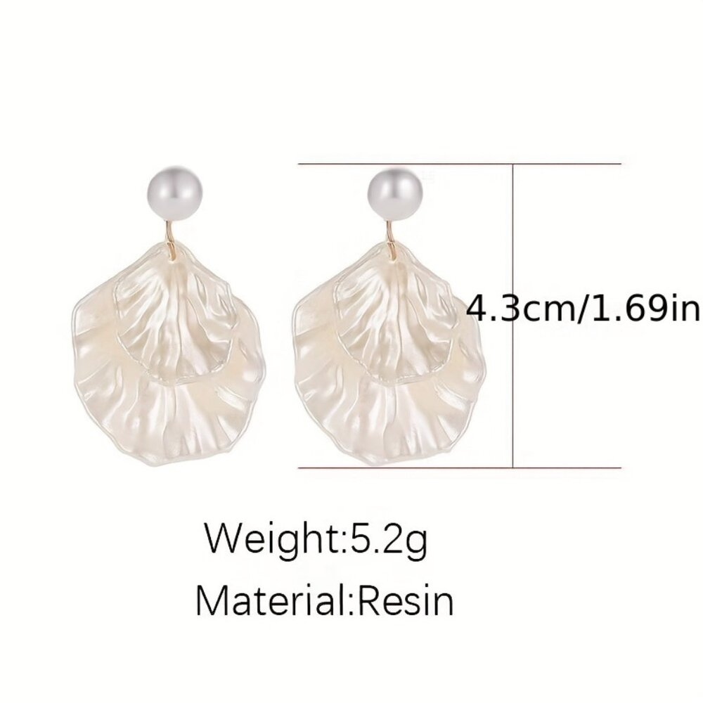 1 Pair Fashion Summer Shell-Shaped Earrings - Picture 6 of 6
